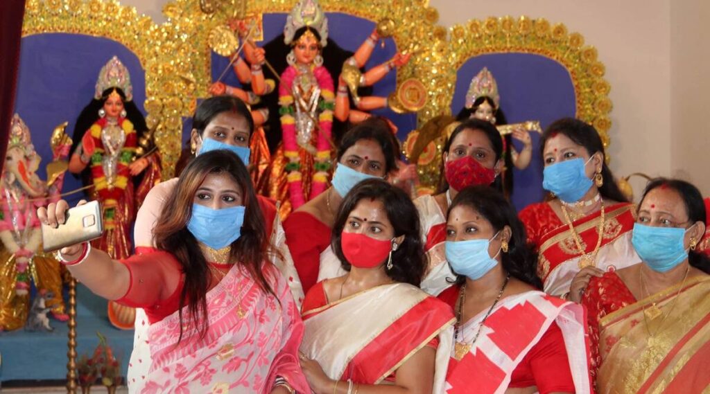 Durga puja selfie