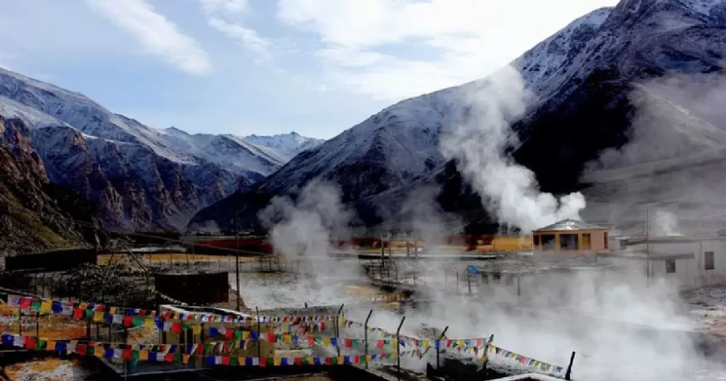 Chumathang Hot Spring, Hot spring in Ladakh

