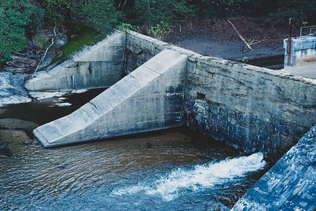 Henry River dam, ghost town in north carolina, creepy abandoned places in north carolina