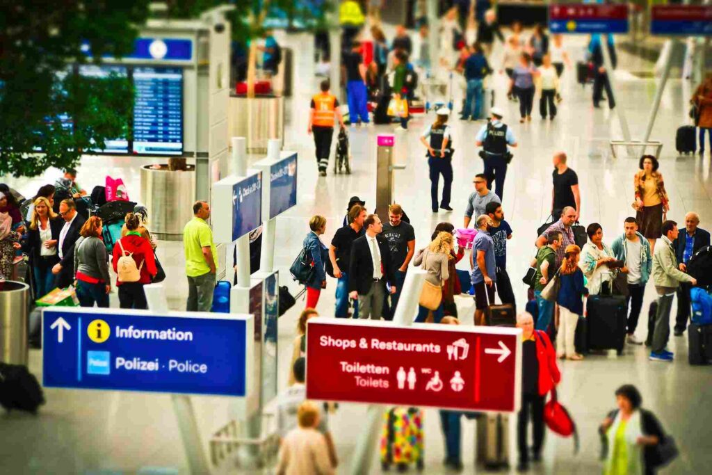 Airport procedures for international flights