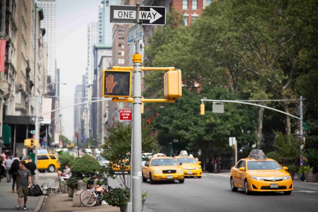 new york streets, moving to the USA