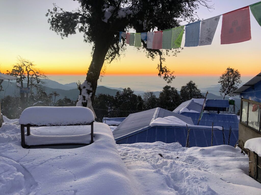 high camp in december, mardi himal trek