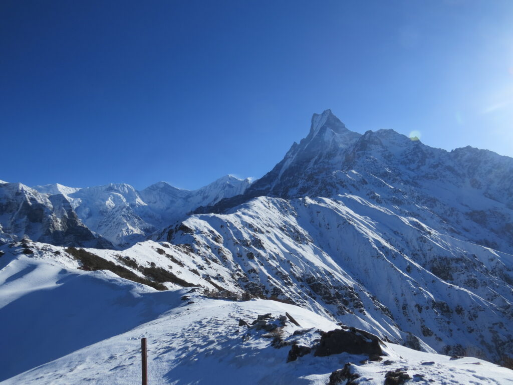 machu picchu from mardi himal view point