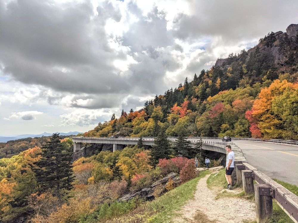 riding to blue ridge parkway